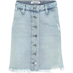Tommy Hilfiger, Dames, Rokken, Blauw, Maat: W24 Denim,