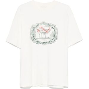 Drole de Monsieur, Heren, Tops, Wit, Maat: S Katoen,