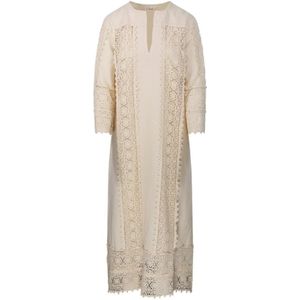 By Malene Birger, Dames, Jurken, Beige, Maat: L Katoen,