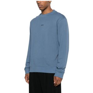 Hugo, Heren, Sweatshirts & Hoodies, Blauw, Maat: S Katoen,