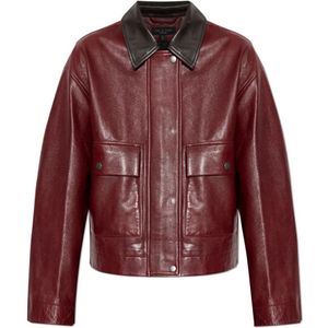 Rag & Bone, Dames, Jassen, Rood, Maat: M Leer,