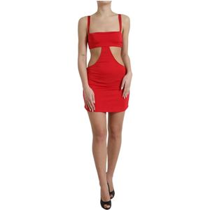 Dolce & Gabbana - Sheath Dress - Rood - Cutout Mini Dress