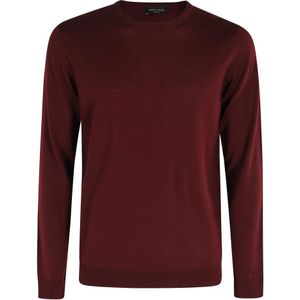 Roberto Collina, Heren, Truien, Rood, Maat: M Wol,