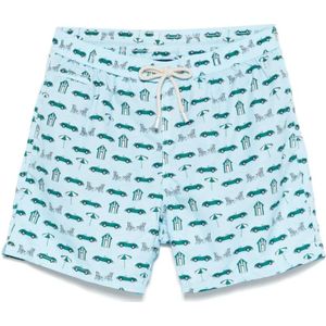 MC2 Saint Barth, Heren, Badkleding, Blauw, Maat: L