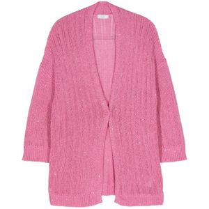 Peserico, Dames, Truien, Roze, Maat: 3XL Katoen,