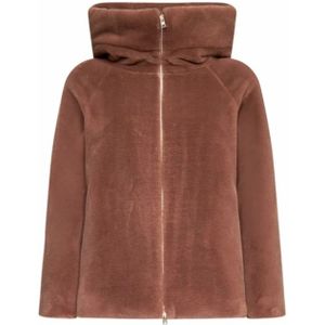 Herno, Dames, Jassen, Bruin, Maat: XS Poliester,