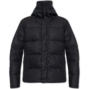 Canada Goose, Heren, Jassen, Zwart, Maat: XS Wol,