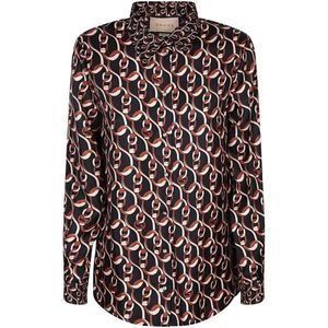 Gucci, Dames, Blouses & Shirts, Veelkleurig, Maat: XS