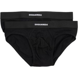 Dsquared2, Heren, Ondergoed, Zwart, Maat: S Katoen,
