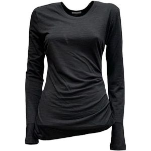 Marant étoile, Dames, Tops, Zwart, Maat: M Linnen,