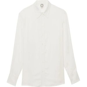Ines de la Fressange Paris, Dames, Blouses & Shirts, Wit, Maat: L Viscose,