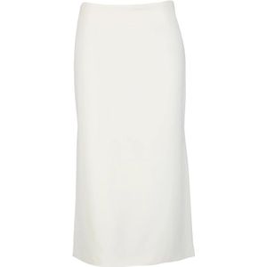 Sportmax, Dames, Rokken, Wit, Maat: XS Viscose,