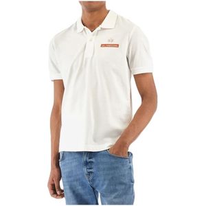 La Martina - Poloshirt - Blauw - Katoen - Kwartmouw - Normale Pasvorm