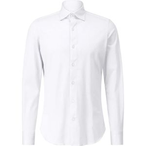 Finamore, Heren, Overhemden, Wit, Maat: XL Katoen,