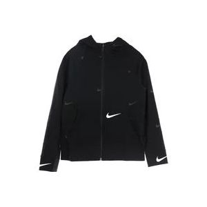 Nike Lichtgewicht Hoodie met rits , Black , Heren , Maat: S