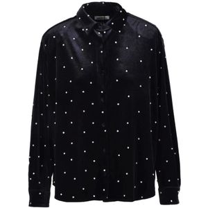 The New Arrivals Ilkyaz Ozel, Dames, Blouses & Shirts, Zwart, Maat: L Poliester,