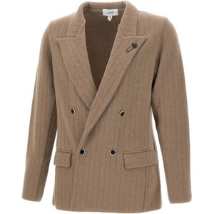 Lardini, Heren, Jassen, Bruin, Maat: M Wol,