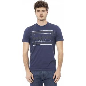 Baldinini, Heren, Tops, Blauw, Maat: XL Katoen,