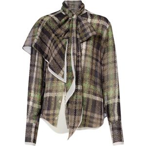 Acne Studios, Dames, Blouses & Shirts, Veelkleurig, Maat: XS Zijde,