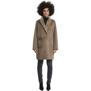 Rino&Pelle, Dames, Mantels, Beige, Maat: 2XL Zijde,