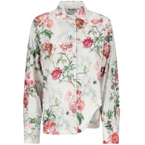 The Attico, Dames, Blouses & Shirts, Veelkleurig, Maat: 2XS Katoen,