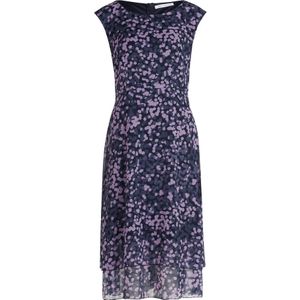 Betty & Co - Midi Jurk - Blauw - Dames - Mouwloos met Ronde Halslijn