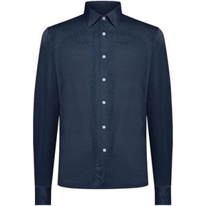 Rrd, Heren, Overhemden, Blauw, Maat: S Leer,