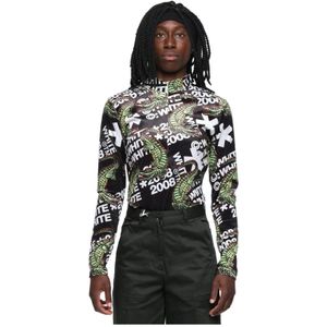 White, Dames, Tops, Groen, Maat: S Poliester,