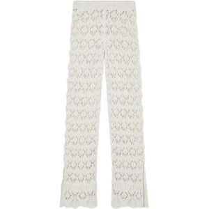 Alanui, Dames, Broeken, Beige, Maat: XS Katoen,