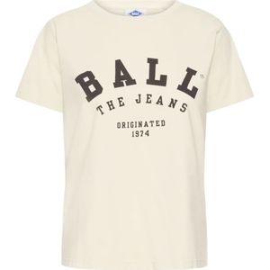 Ball, Dames, Tops, Beige, Maat: M Katoen,
