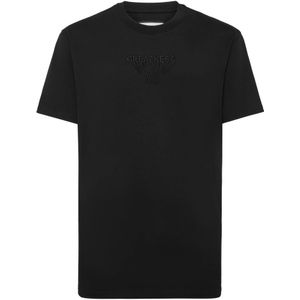 Philipp Plein, Heren, Tops, Zwart, Maat: S Katoen,