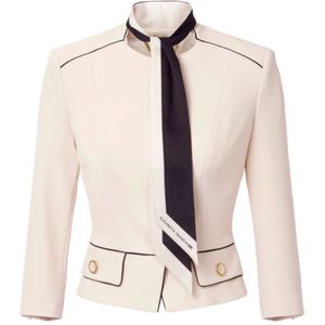 Elisabetta Franchi, Dames, Jassen, Roze, Maat: XL Poliester,