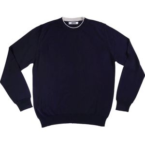 Mauro Grifoni, Heren, Truien, Blauw, Maat: L Poliester,