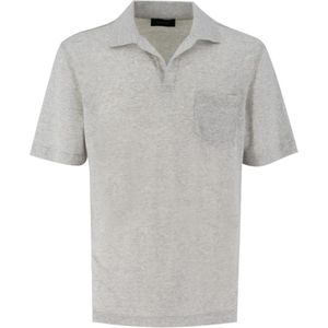 Sease, Heren, Tops, Grijs, Maat: L Katoen,