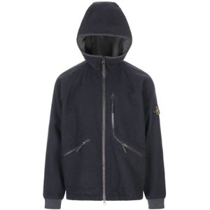Stone Island, Heren, Sweatshirts & Hoodies, Blauw, Maat: S Wol,