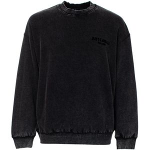 Just Cavalli, Heren, Sweatshirts & Hoodies, Zwart, Maat: M