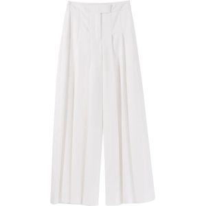 Karl Lagerfeld, Dames, Broeken, Wit, Maat: S Viscose,