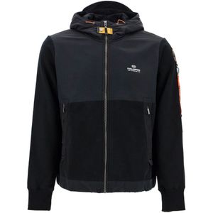 Parajumpers, Heren, Sweatshirts & Hoodies, Zwart, Maat: S Katoen,