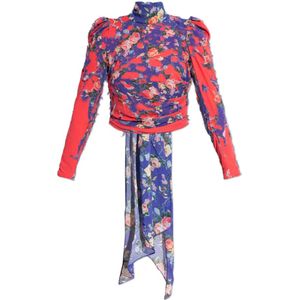 Diesel, Dames, Blouses & Shirts, Veelkleurig, Maat: S Viscose,