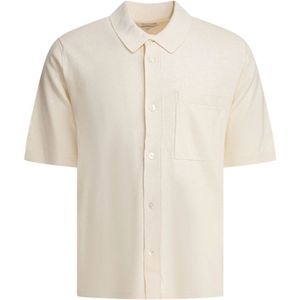 Norse Projects, Heren, Overhemden, Wit, Maat: M Katoen,