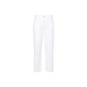 Moncler Cropped Broeken , White , Dames , Maat: S