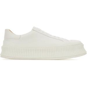Jil Sander, Heren, Schoenen, Wit, Maat: 45 EU Leer,