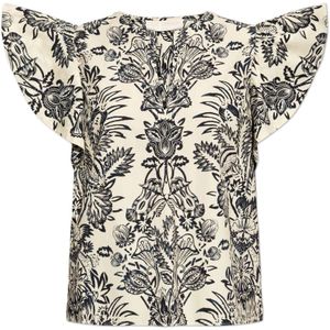 Ulla Johnson, Dames, Blouses & Shirts, Beige, Maat: 3XS Katoen,