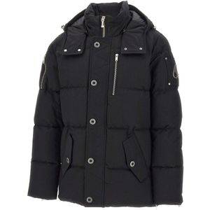 Moose Knuckles, Heren, Jassen, Zwart, Maat: L Katoen,