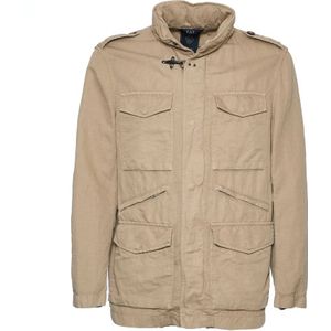 Fay, Heren, Jassen, Bruin, Maat: S Katoen,