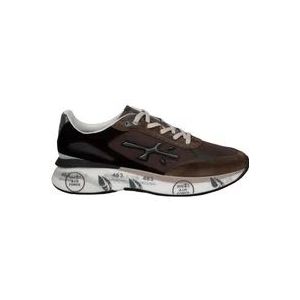 Premiata Mesh en Suede Sneakers , Brown , Heren , Maat: 44 EU