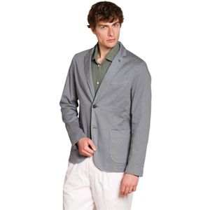 Mason's, Heren, Jassen, Blauw, Maat: L Katoen,