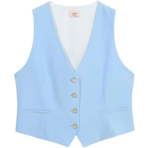 Oltre, Dames, Jassen, Blauw, Maat: M Poliester,