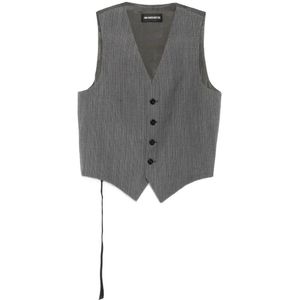 Ann Demeulemeester, Heren, Jassen, Grijs, Maat: S Katoen,