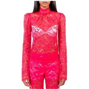 Doris S, Dames, Blouses & Shirts, Roze, Maat: XS